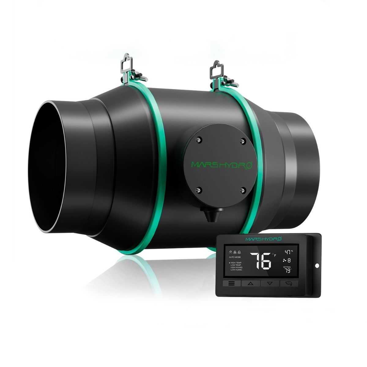 Exaustor Mars hydro 6" 150mm com Controle de temperatura