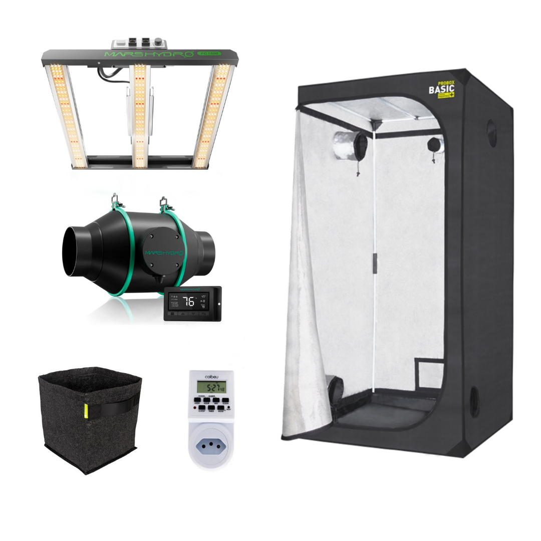 Kit Cultivo 80x80cm LED MARS HYDRO FC1500 6 Plantas