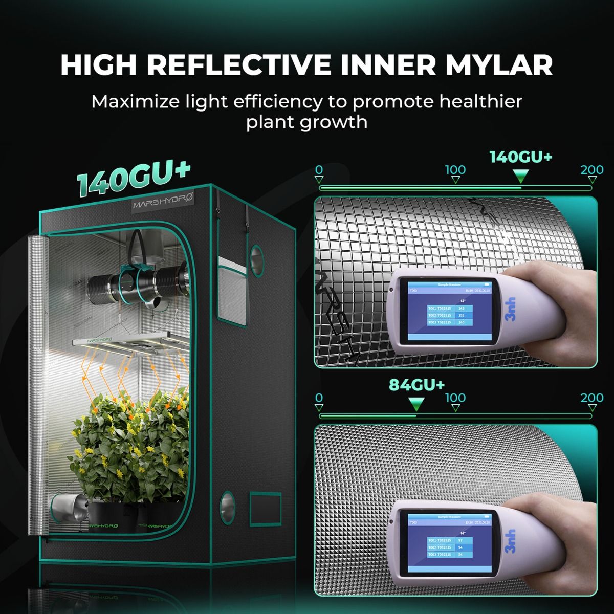 Estufa Mars Hydro 80x80x160cm Premium