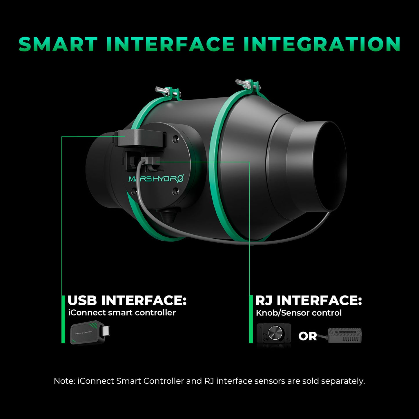 Kit de Ventilação Mars Hydro iFresh 6″ (150 mm) Ventilador Inline + Filtro Carbono Combinados