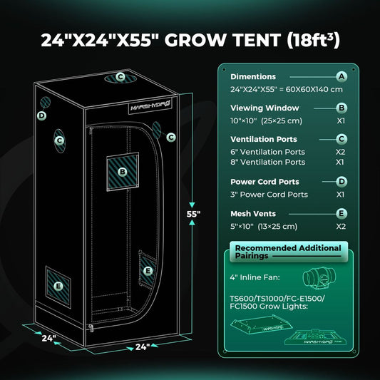 Mars Hydro Grow Tent 60x60x140cm Premium