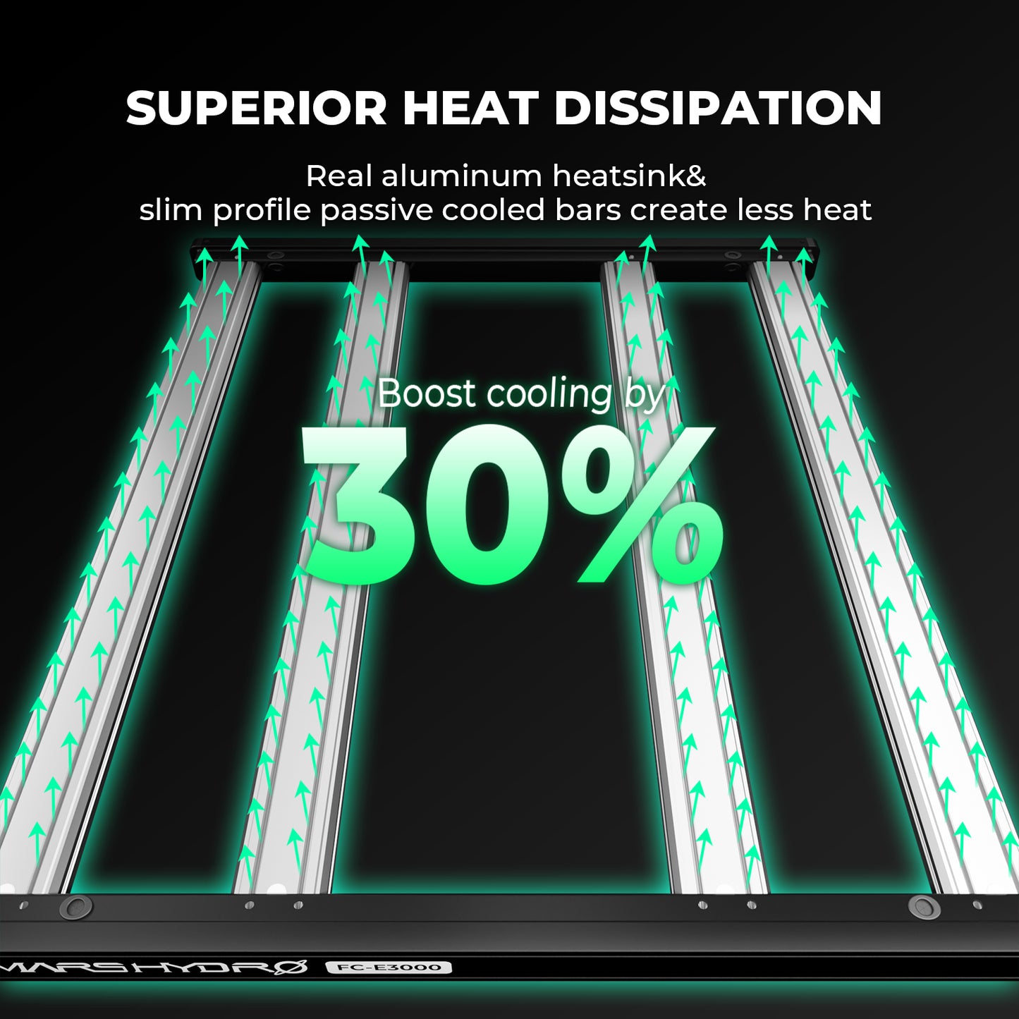 LED MARS HYDRO Quantum Bar 300w FCE-3000 BridgeLux & OSRAM SMART Wifi+ Bluetooth