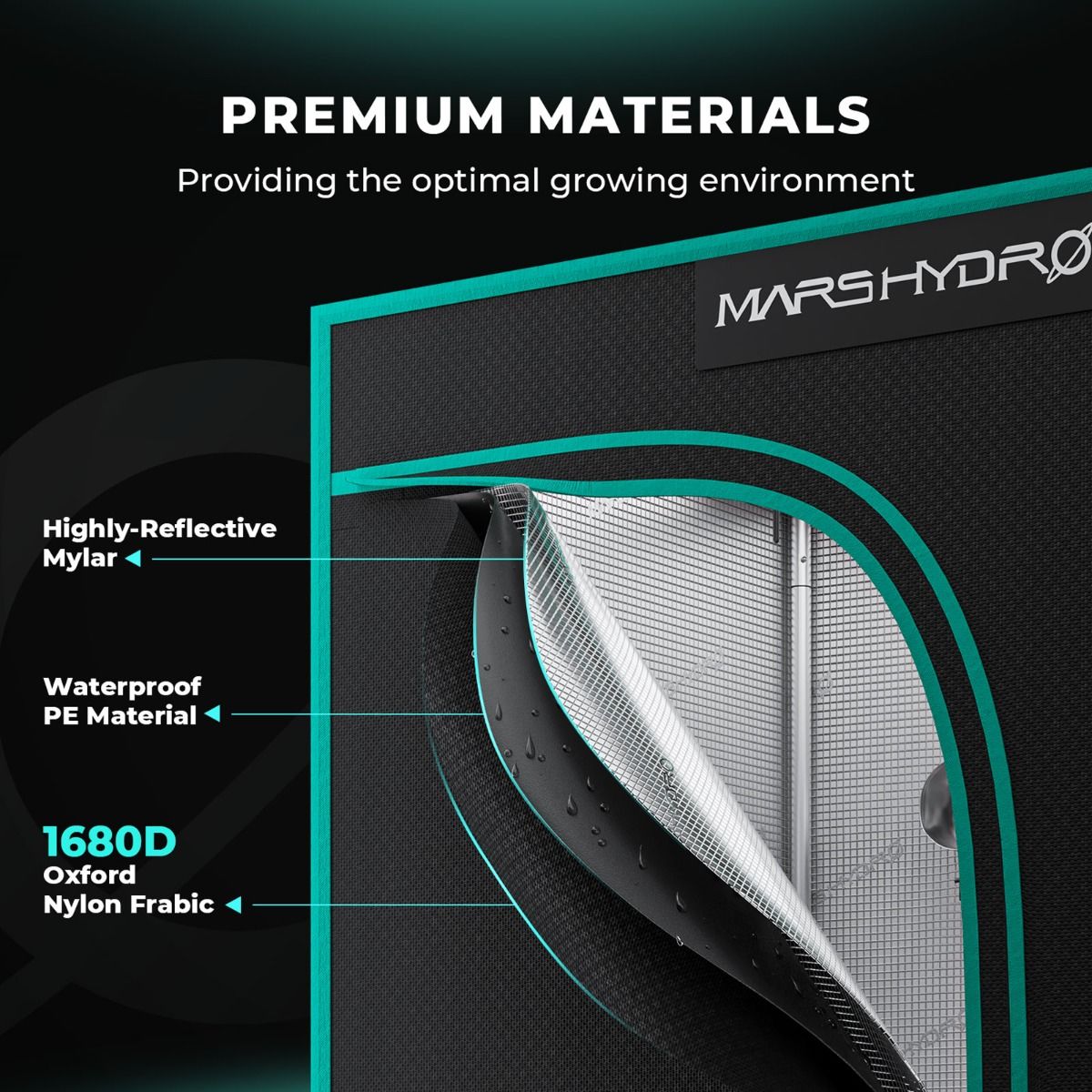 Estufa Mars Hydro 100x100x180cm Premium