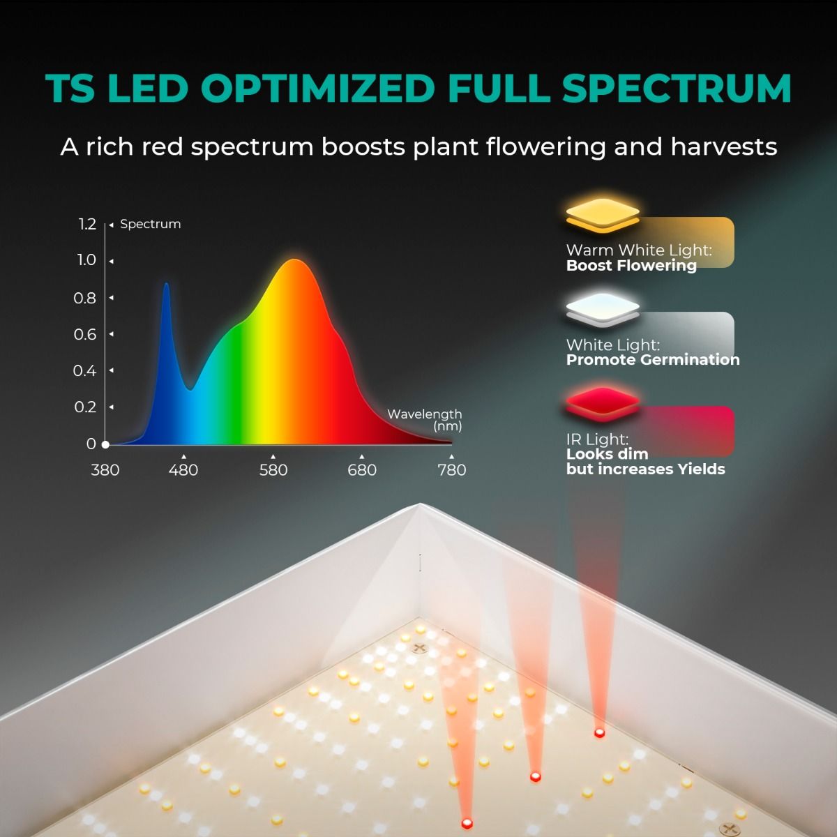 LED MARS HYDRO TS600 Quantum Board 100w